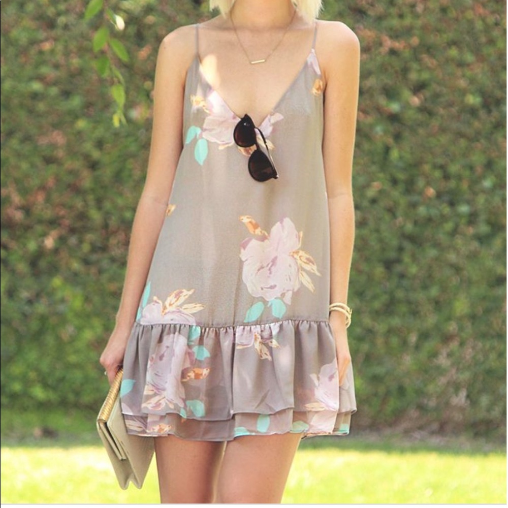 Like Mynded low back Floral print Dress